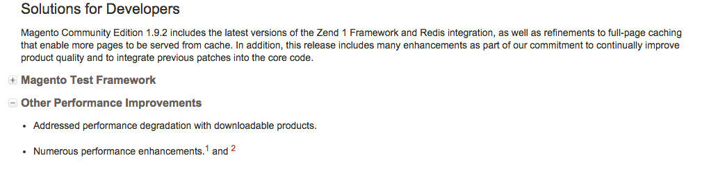 Magento 1.9.2.0 Performance Improvements