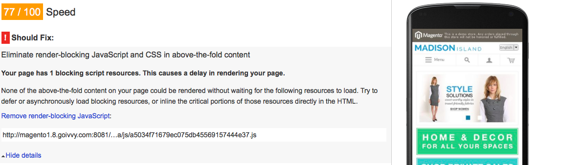 Eliminate render-blocking Javascript in above-the-fold content | Google PageSpeed warning | Goivvy.com