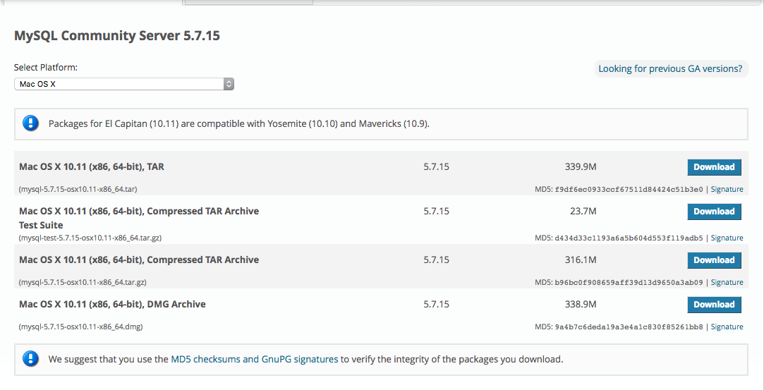 Download MySQL 5 Server | Install Magento 2 on MacBook Air | Goivvy.com
