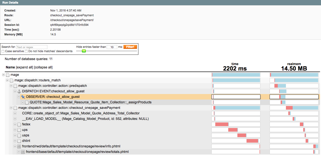 savePayment action | Magento checkout / add to cart slow