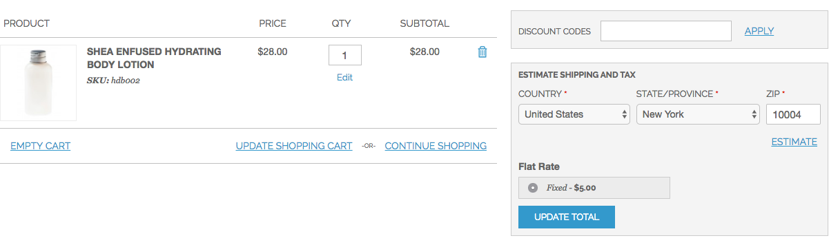 Estimate shipping and tax costs | Magento checkout / add to cart slow