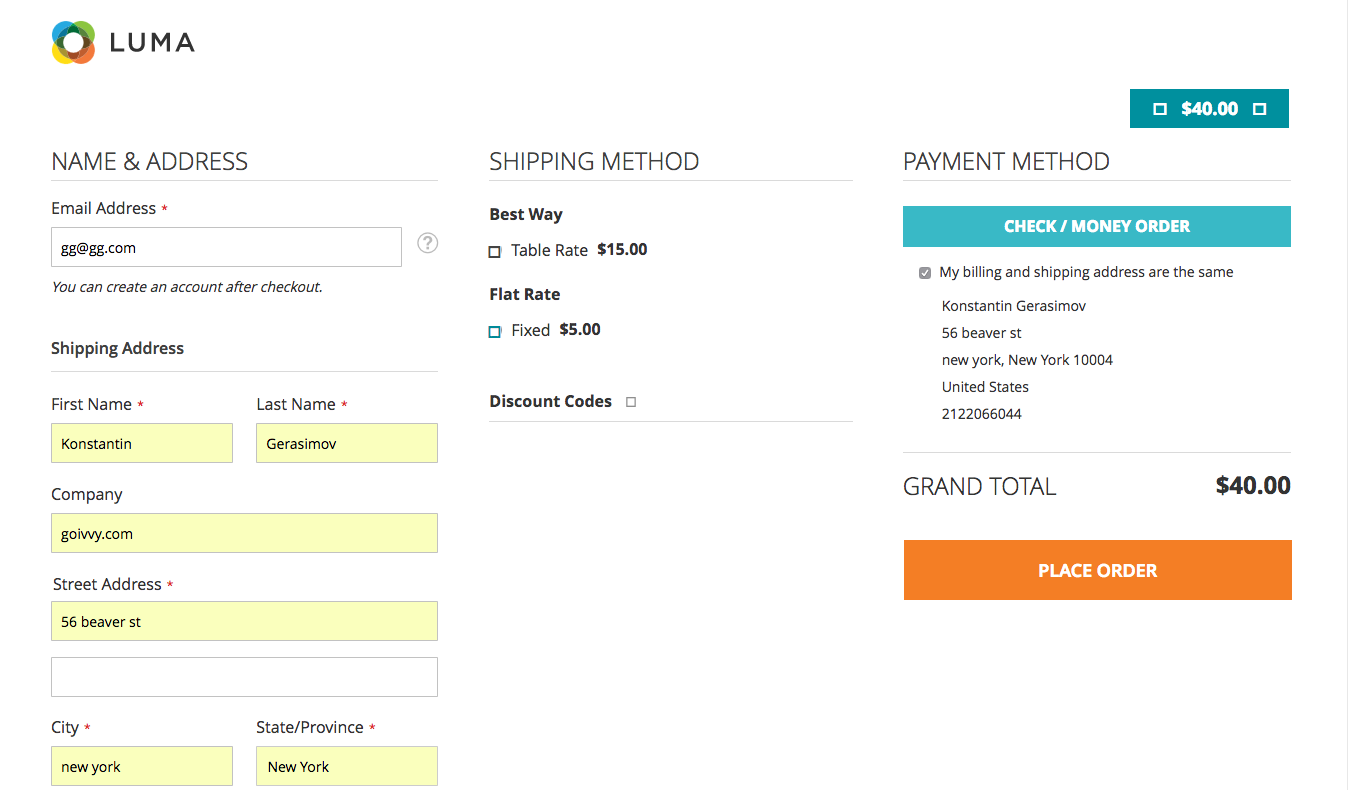 Onestep magento 2 extension from IWD