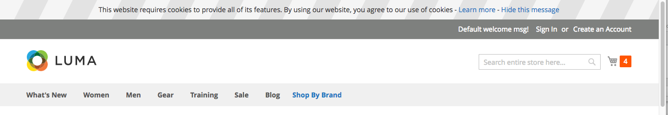 EU Cookie Compliance notification bar