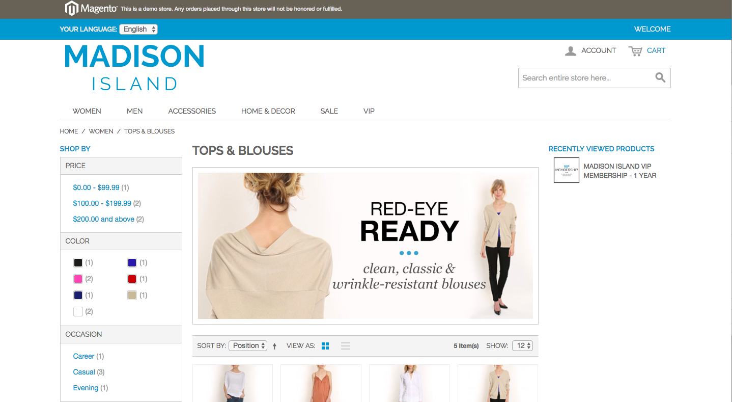 Magento 1 with Sample Data