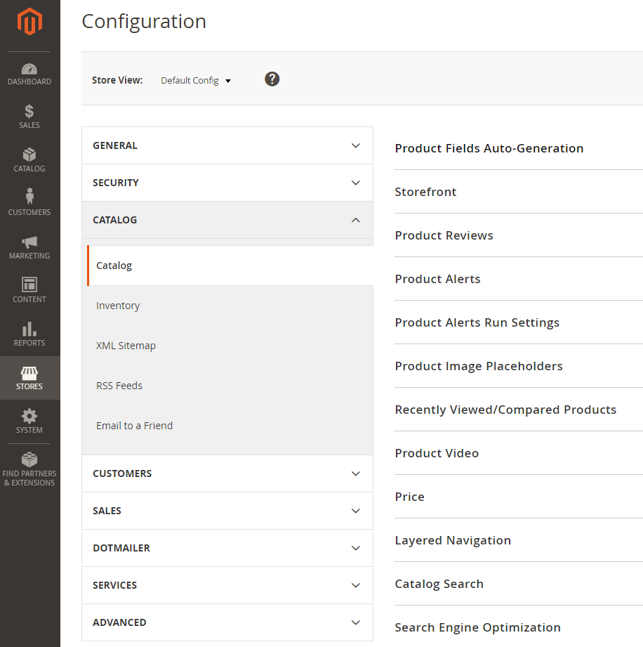 Configuration Catalog