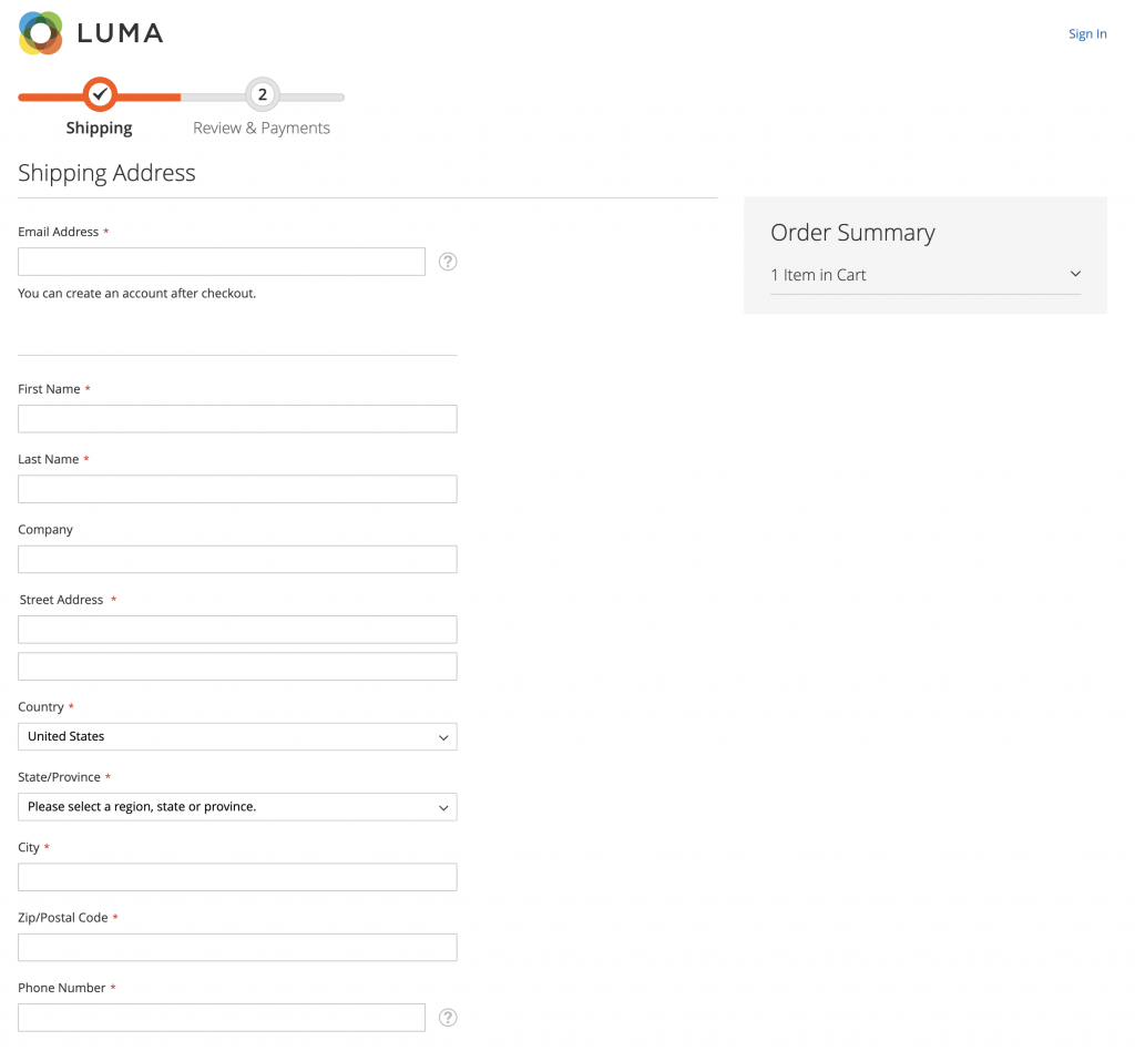 Honeypot on Magento Checkout