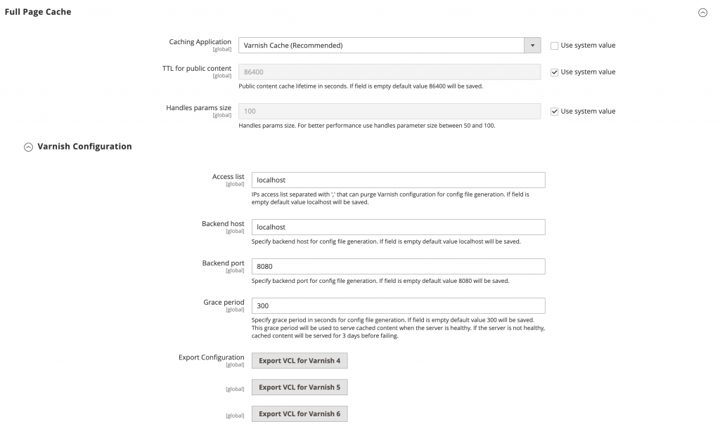 Magento Varnish Configuration