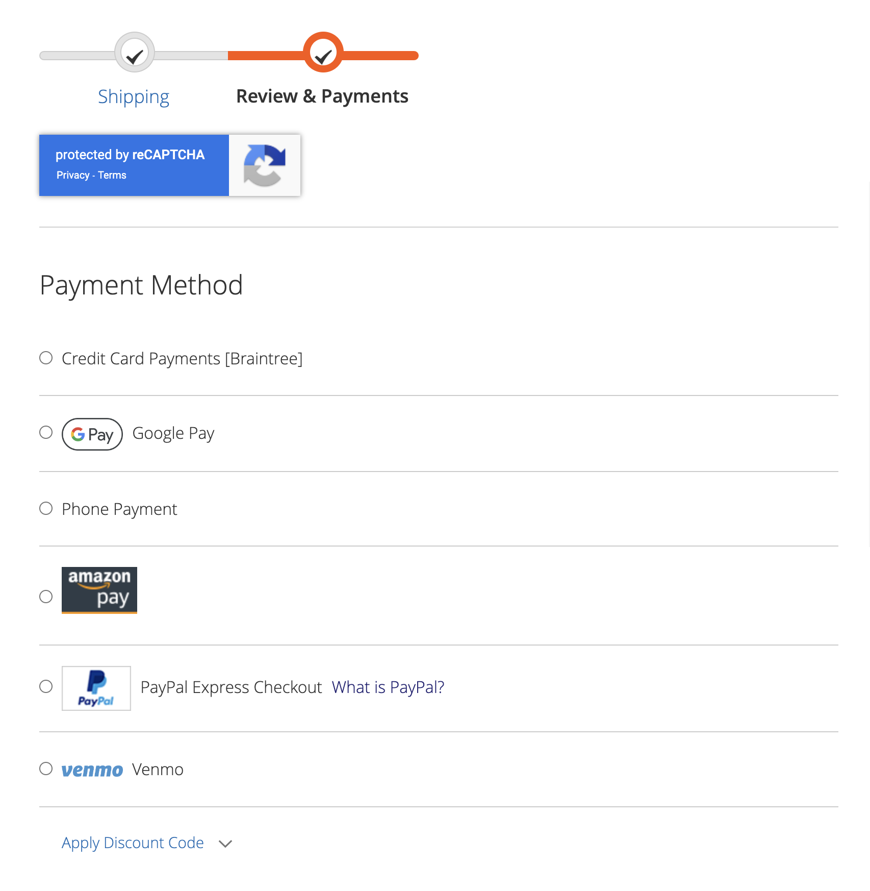 Payment Page