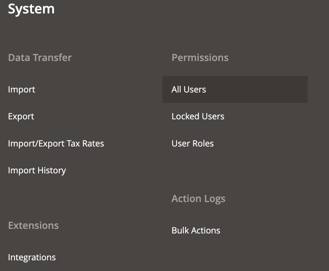 User Permissions