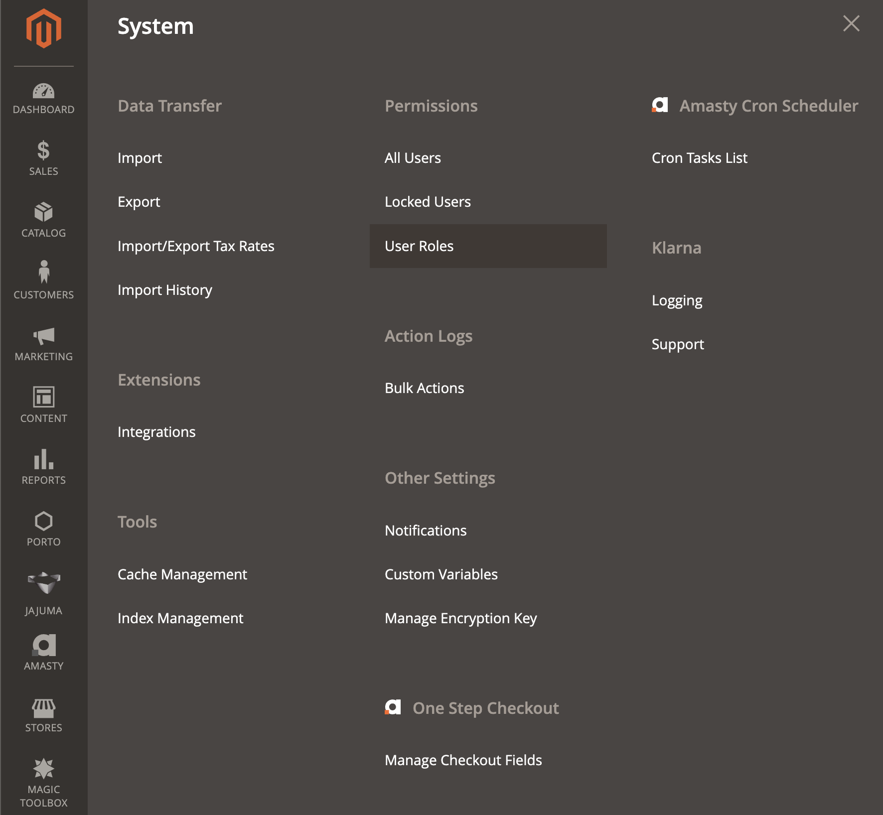 User Roles