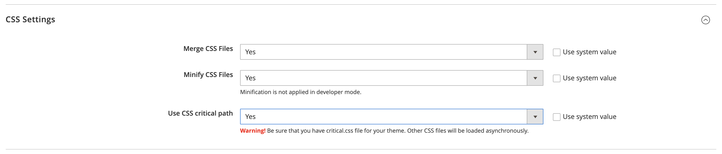 Critical CSS Path