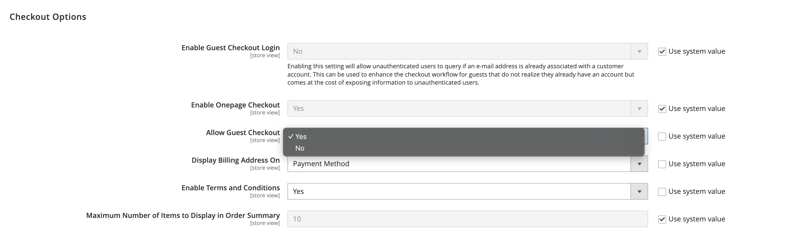 Disable Guest Checkout